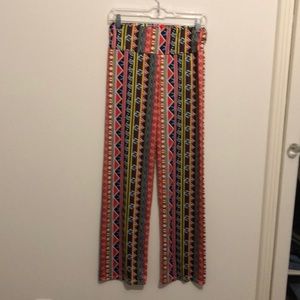 Patterned palazzo pants